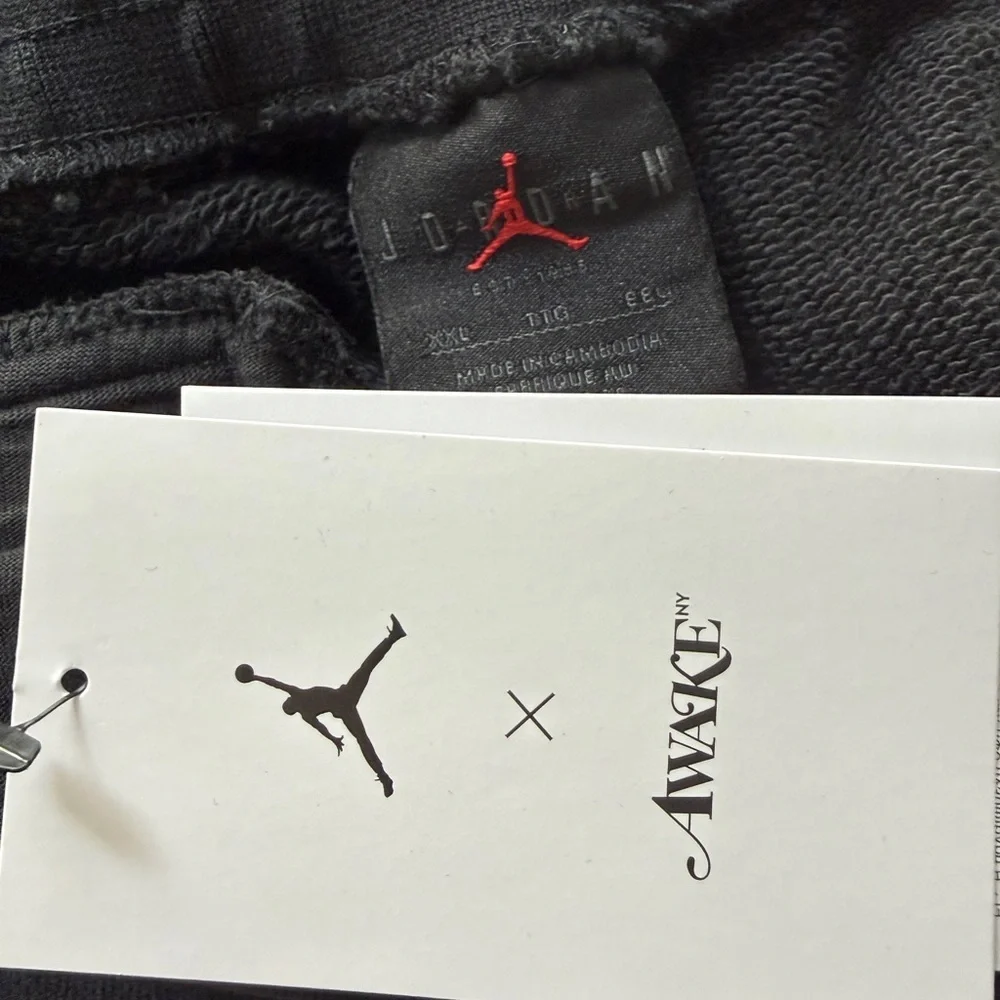 Jordan X Awake NY Black Sweatpants - XXL - NWT - Rare‎ Collab